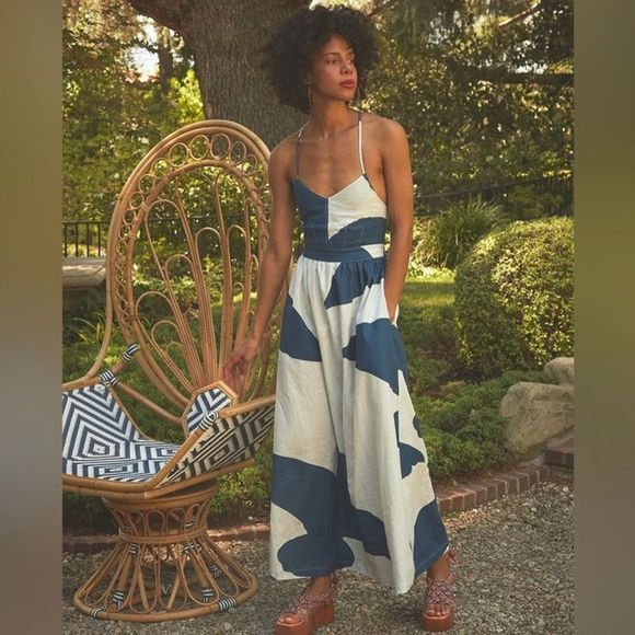 New Anthropologie The Odells V-Neck Midi Dress
Size S new with out tag - Picture 8 of 9